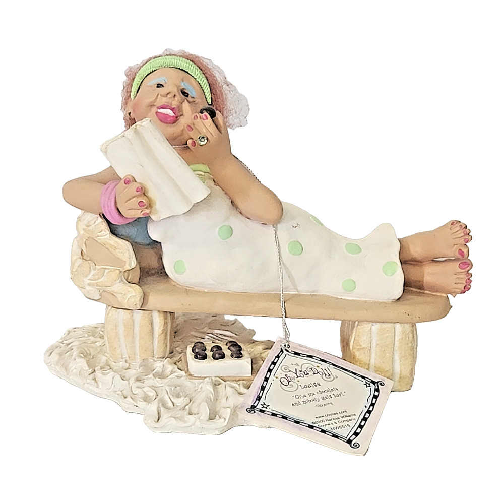 2000 Nancye Williams "OH You Doll" Louise Figurine Give Me Chocolate #NW6518